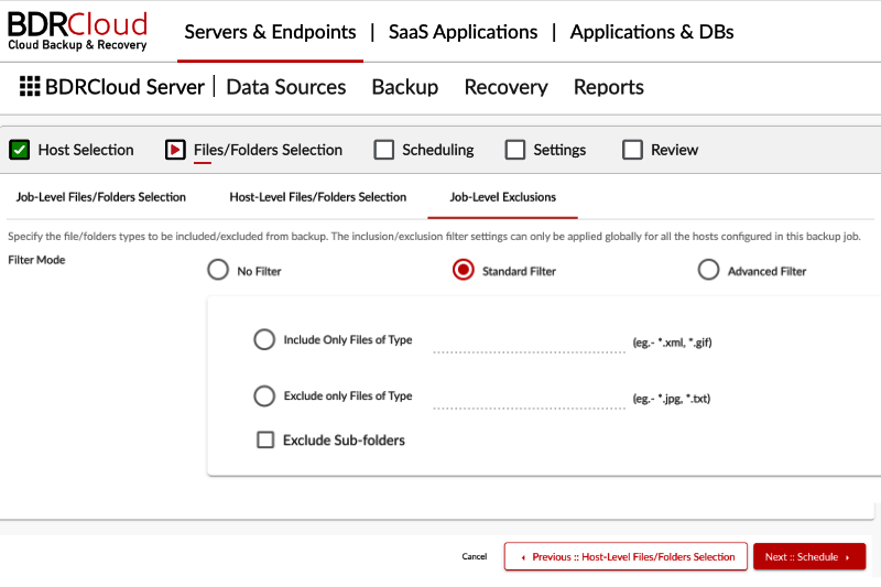 Server cloud backup solutions